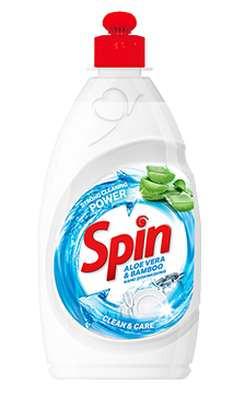 Spin hand dishwashing detergent