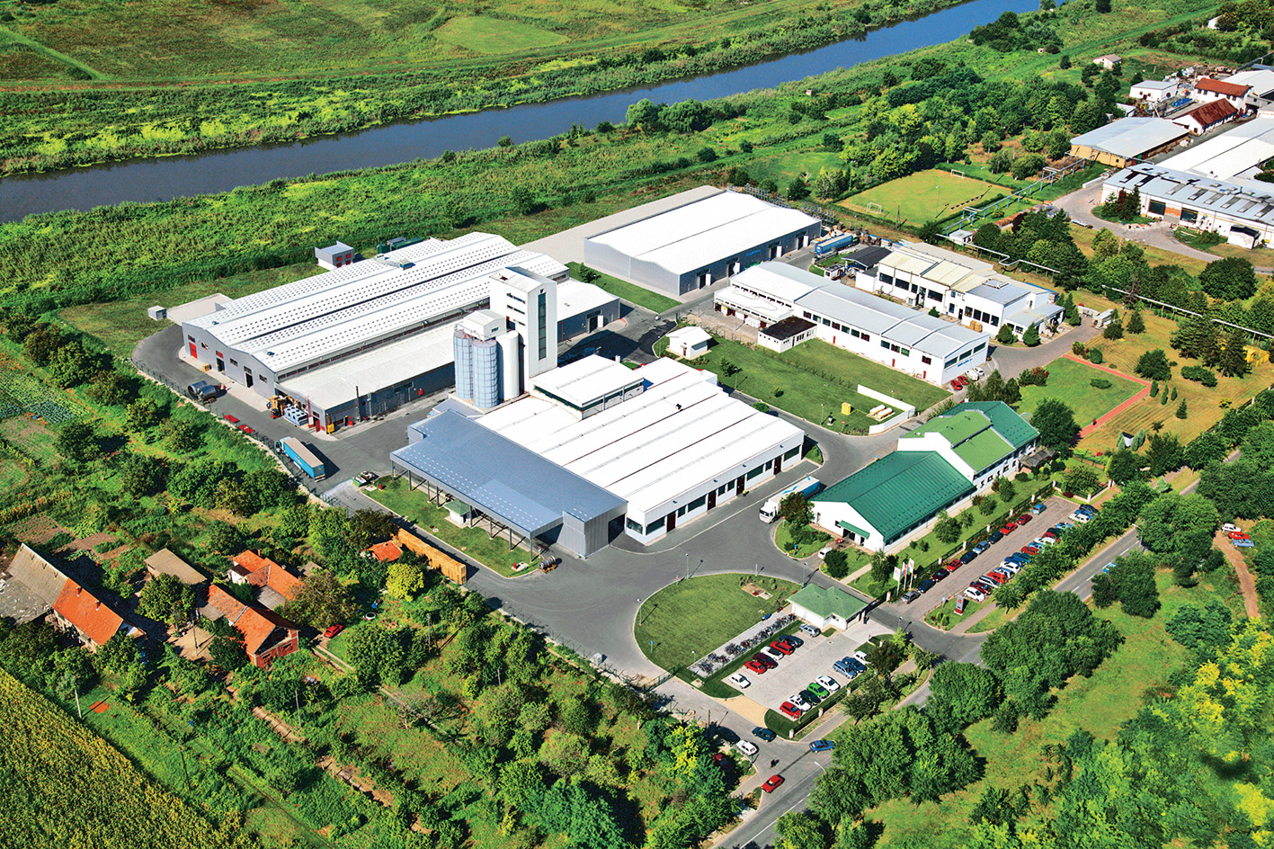 birdeye view of our factory